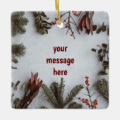 *MACHEN SIE DIES ZU IHRER EIGENEN* KERAMIK CHRISTM KERAMIKORNAMENT (Vorderseite)