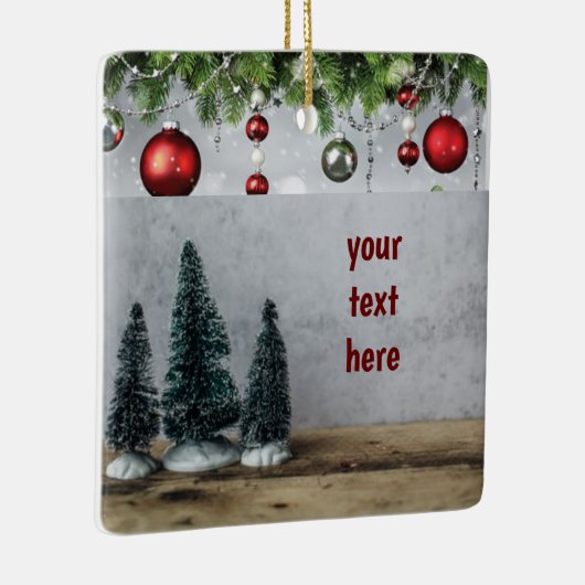 *MACHEN SIE DIES ZU IHRER EIGENEN* KERAMIK CHRISTM KERAMIKORNAMENT (Rechts)