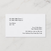 Machen Sie dieses Ihr eigenes Geschäft Visitenkarte (Rückseite)