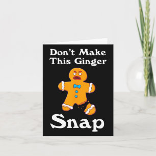 Machen Sie dieses Ingwer-Snap-Redhead-Geschenk Wei Karte