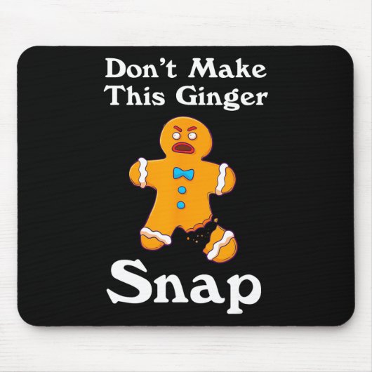 Machen Sie dieses Ingwer-Snap-Redhead-Geschenk Wei Mousepad (Vorne)