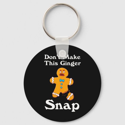 Machen Sie dieses Ingwer-Snap-Redhead-Geschenk Wei Schlüsselanhänger (Vorderseite)