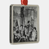 Machen Sie Eile junges un, oder sie essen nicht Silbernes Ornament (Rechts)