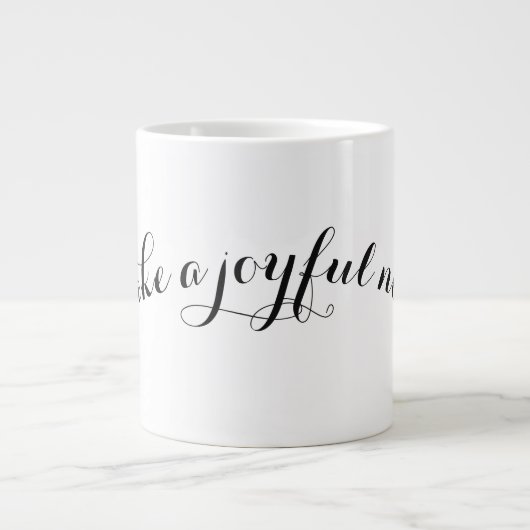 Machen Sie ein fröhliches Geräusch Jumbo-Tasse (Vorderseite)