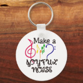 Machen Sie ein fröhliches Geräusch Schlüsselanhänger (Vorderseite)