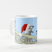 Machen Sie ein fröhliches Lärm Adler ZUHAUSE Secon Kaffeetasse (Vorderseite Links)