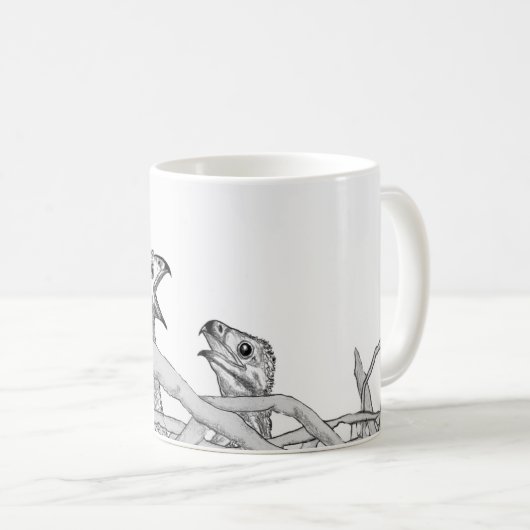 Machen Sie ein fröhliches Lärm Adler ZUHAUSE Secon Kaffeetasse (VorderseiteRechts)