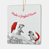 Machen Sie ein fröhliches Lärm Adler ZUHAUSE Secon Keramikornament (Links)