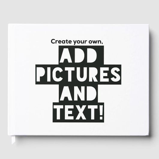 Machen Sie ein GÄSTEBUCH - Fotos und Text hochlade (Vorderseite)