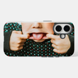 Machen Sie ein Gesicht Childish, aber effektiv iPhone 16 Hülle
