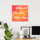 Machen Sie ein Kunst-Poster zum Wandel Poster (Heimbüro)