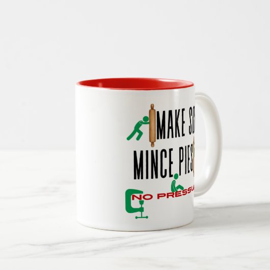 Machen Sie ein paar Mincepies - KEINEN DRUCK! Zweifarbige Tasse (VorderseiteRechts)