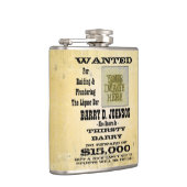 Machen Sie ein personalisierter Western gewolltes Flachmann (Rechts)