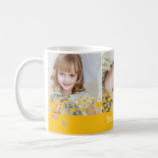 Machen Sie ein Personalisiertes Herz-Foto-Sake Kaffeetasse (Links)