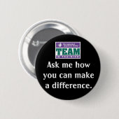 Machen Sie ein Unterschied-Team im Training Button (Vorne & Hinten)