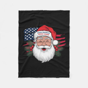 Machen Sie ein Weihnachten wieder großartig Xmas T Fleecedecke