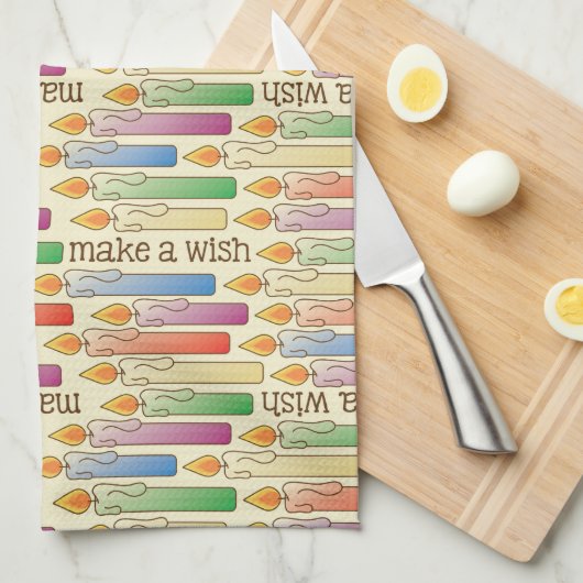 "Machen Sie ein Wunsch-" Handtuch (Viertel Falte)