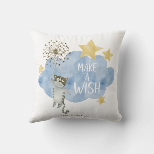 Machen Sie ein Wunschangebot Cat Star Cloud Kinder Kissen (Rückseite)