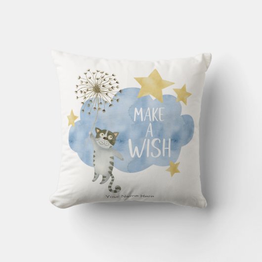 Machen Sie ein Wunschangebot Cat Star Cloud Kinder Kissen (Vorderseite)