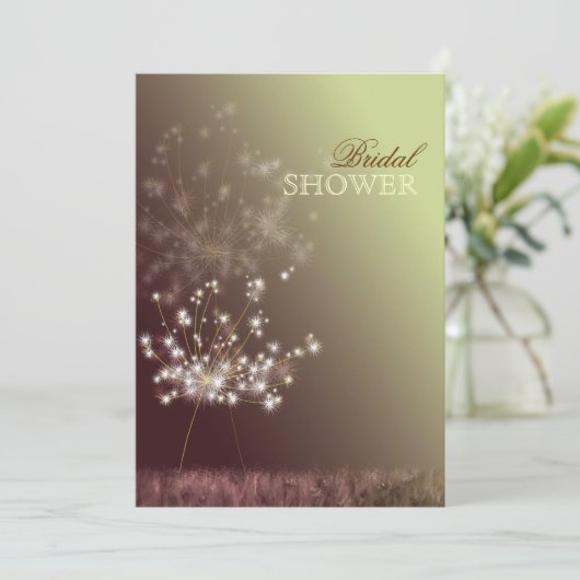 Machen Sie ein Wunschleuchte-Brautparty Einladung (Stehend Vorderseite)