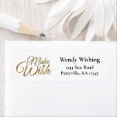 Machen Sie eine Geburtstagsadresse für Wunschgolde (Insitu)