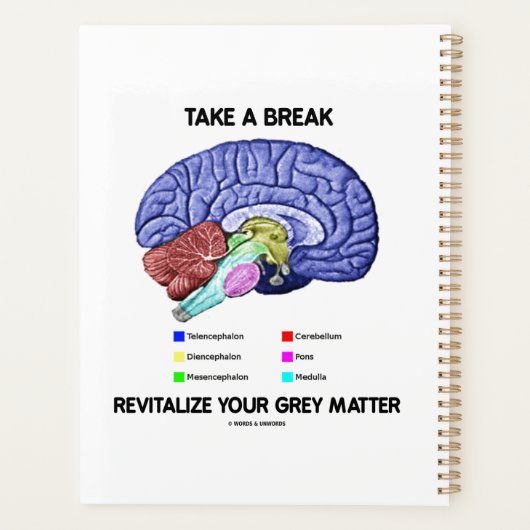 Machen Sie eine Pause und beleben Sie Ihr Gehirn m Planer (Rückseite)