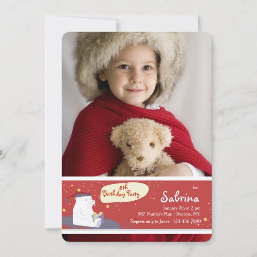 Machen Sie eine Wunsch-Foto-Party Einladung (Vorderseite)