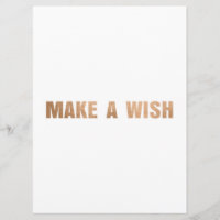 MACHEN SIE EINE WÜNSCHE FLACHKARTE