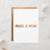 MACHEN SIE EINE WÜNSCHE FLACHKARTE KARTE (Vorderseite/Rückseite Beispiel)