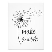 Machen Sie eine Wunschleuchter-Uhr. Fotodruck (Vorne)