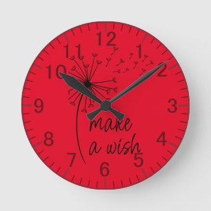 Machen Sie eine Wunschleuchter-Uhr. Runde Wanduhr