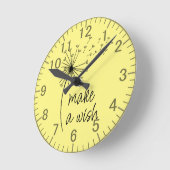 Machen Sie eine Wunschleuchter-Uhr. Runde Wanduhr (Winkel)