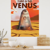 Machen Sie einen Ausflug zum Venus Reiseplakat. Poster (Küche)