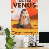 Machen Sie einen Ausflug zum Venus Reiseplakat. Poster (Heimbüro)