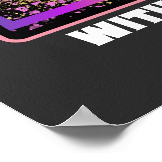 Machen Sie einen Christlichen Glauben mit einem fr Poster (Ecke)