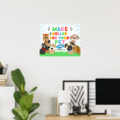 Machen Sie einen Collage für Ihr Pet-Station-Zeich Poster (Heimbüro)