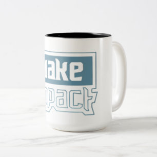 Machen Sie einen Eindruck - Kühne Typografie Profe Zweifarbige Tasse
