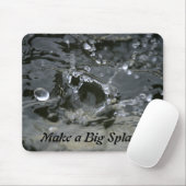 Machen Sie einen großen Splash grauen Spaß Inspira Mousepad (Mit Mouse)