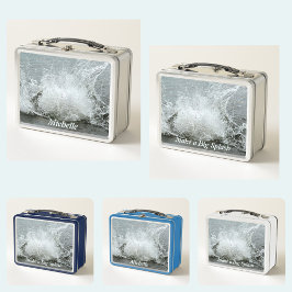 Machen Sie einen großen Sprung ins Wasser des Sees Metall Brotdose