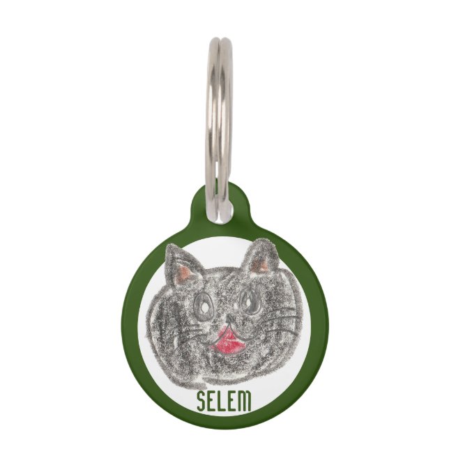 Machen Sie einen Schatz durch Ihr Kunstwerk | katz Haustiermarke (Vorderseite)