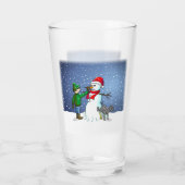 Machen Sie einen Snowman Glas (Rückseite)