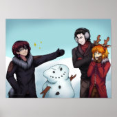 Machen Sie einen Snowman Poster (Vorne)