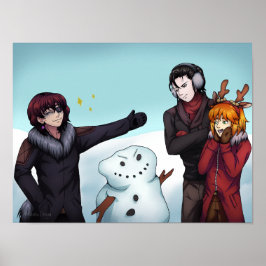 Machen Sie einen Snowman Poster