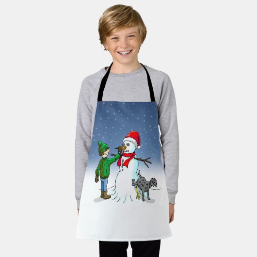 Machen Sie einen Snowman Schürze (Getragen)