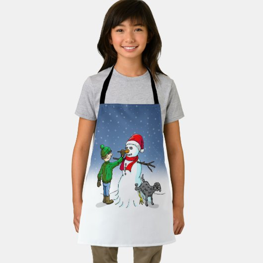 Machen Sie einen Snowman Schürze (Insitu)