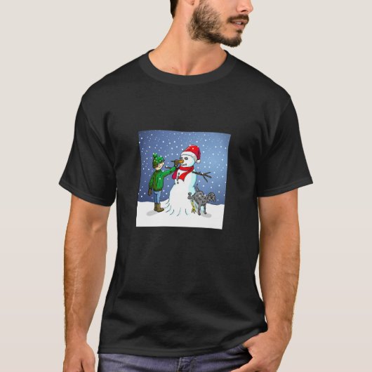 Machen Sie einen Snowman T-Shirt (Vorderseite)