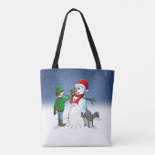 Machen Sie einen Snowman Tasche (Rückseite)