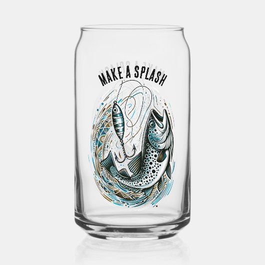 Machen Sie einen Splash Fisherman Dosenglas (Vorderseite)
