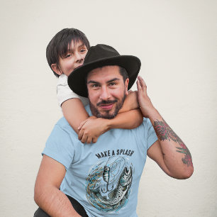 Machen Sie einen Splash Fisherman T-Shirt