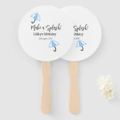 Machen Sie einen strahlend blauen Schirm Sommerbec Fächer (Vorne und Hinten)